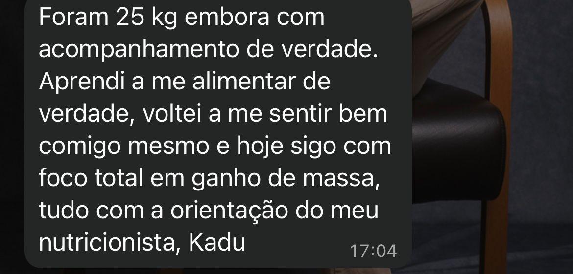 Depoimento de cliente satisfeito